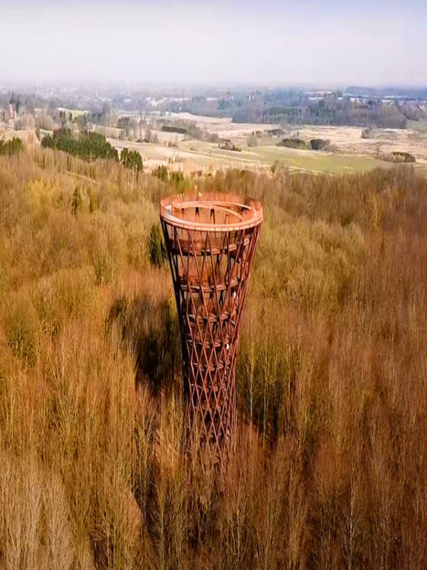 forest tower camp drone