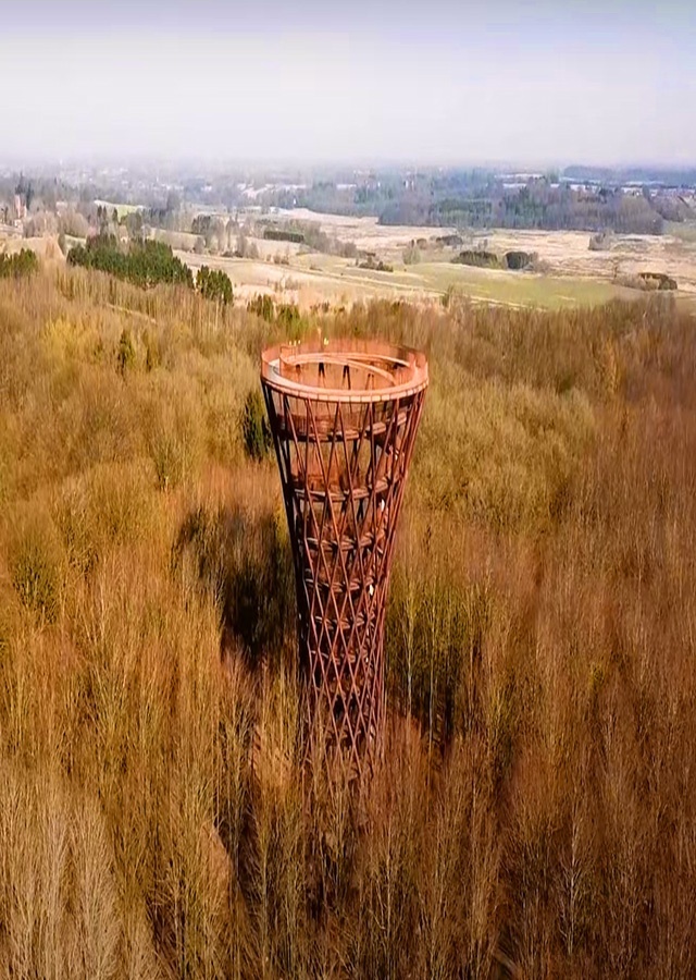 forest tower camp drone